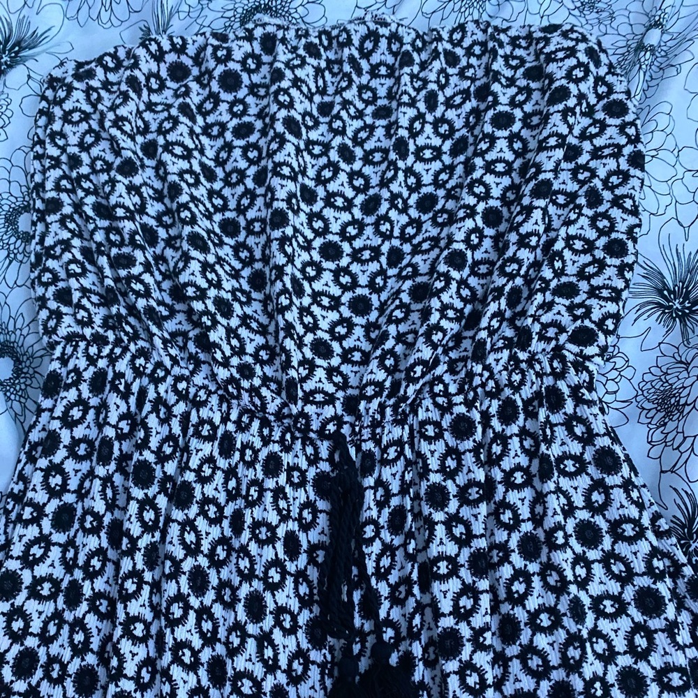 black & white jumpsuit